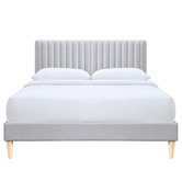Oslo Home Grey Beatrice Upholstered Bed Frame