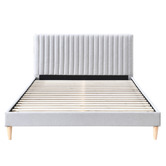 Oslo Home Grey Beatrice Upholstered Bed Frame