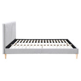 Oslo Home Grey Beatrice Upholstered Bed Frame