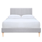 Oslo Home Grey Beatrice Upholstered Bed Frame