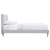 Oslo Home Grey Beatrice Upholstered Bed Frame