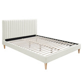Oslo Home Cream Beatrice Upholstered Bed Frame