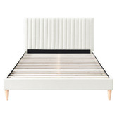Oslo Home Cream Beatrice Upholstered Bed Frame