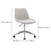Oslo Home Grey Luca Office Chair