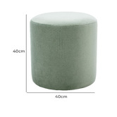 Oslo Home Chasin Velvet Ottoman
