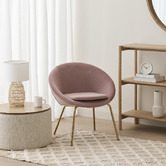 Oslo Home Zaire Velvet Accent Chair