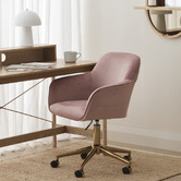 Oslo Home Eliam Velvet Office Chair
