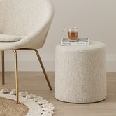 Oslo Home Cream Chasin Ottoman