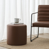 Oslo Home Chasin Leatherette Ottoman