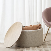 Oslo Home Leor 59.5cm Storage Ottoman