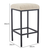 Oslo Home 65cm Colson Bar Stool
