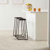 Oslo Home 66cm  Columbus Timber Black Barstool