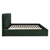 Oslo Home Forest Green Reece Velvet Platform Bed