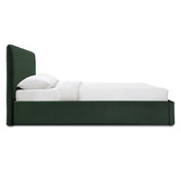 Oslo Home Forest Green Reece Velvet Platform Bed