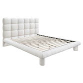 Oslo Home Eve Boucle Queen Platform Bed