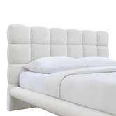 Oslo Home Eve Boucle Queen Platform Bed