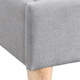 Oslo Home Grey Beatrice Upholstered Bed Frame