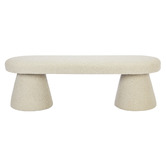 Oslo Home Karsh Boucle Ottoman Bench
