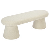Oslo Home Karsh Boucle Ottoman Bench