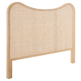 Oslo Home Thoren Rubberwood &amp; Rattan Queen Bedhead