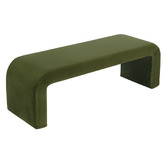 Oslo Home Trent Velvet Ottoman Bench