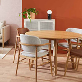 Oslo Home Febbe American Oak Wood Dining Table