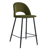 Oslo Home 65cm Lantis Velvet Bar Stools