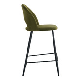 Oslo Home 65cm Lantis Velvet Bar Stools
