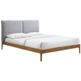 Oslo Home Grey Alleyn Upholstered Bed