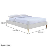 Oslo Home Mackis Boucle Bed Base