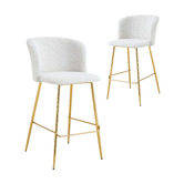 Oslo Home 65cm Apollo Boucle Bar Stools