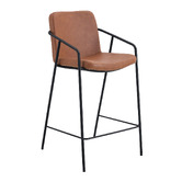 Oslo Home 66cm Tanya Faux Leather Bar Stools