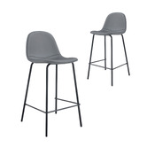 Oslo Home 65cm Claire PU Leather Barstools