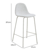 Oslo Home 65cm Amira Upholstered Barstools