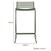 Oslo Home 65cm Byrne Outdoor Bar Stools
