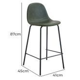 Oslo Home 65cm Claire PU Leather Barstools