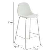 Oslo Home 65cm Claire PU Leather Barstools