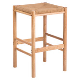 Oslo Home 66cm Zia Rubberwood Bar Stool