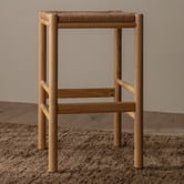Oslo Home 66cm Zia Rubberwood Bar Stool