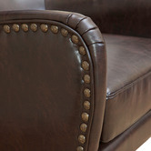 Furniture Market Barclay Faux Leather Wing Backed Armchair