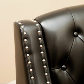 Furniture Market Elsternwick Faux Leather Armchair &amp; Footstool Set