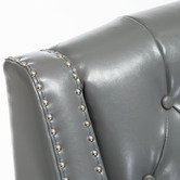 Furniture Market Elsternwick Faux Leather Armchair &amp; Footstool Set