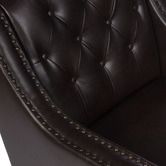 Furniture Market Elsternwick Faux Leather Armchair &amp; Footstool Set