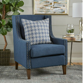 Furniture Market Woods Studded Wingback Club Armchair