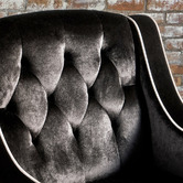 Furniture Market Lara Tufted New Velvet Armchair