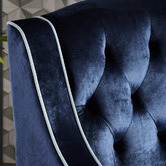 Furniture Market Lara Tufted New Velvet Armchair