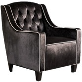 Furniture Market Lara Tufted New Velvet Armchair