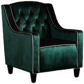 Furniture Market Lara Tufted New Velvet Armchair
