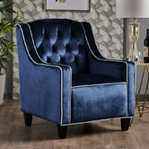 Furniture Market Lara Tufted New Velvet Armchair
