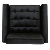 Furniture Market Bartos Button-Tufted Velvet Armchair